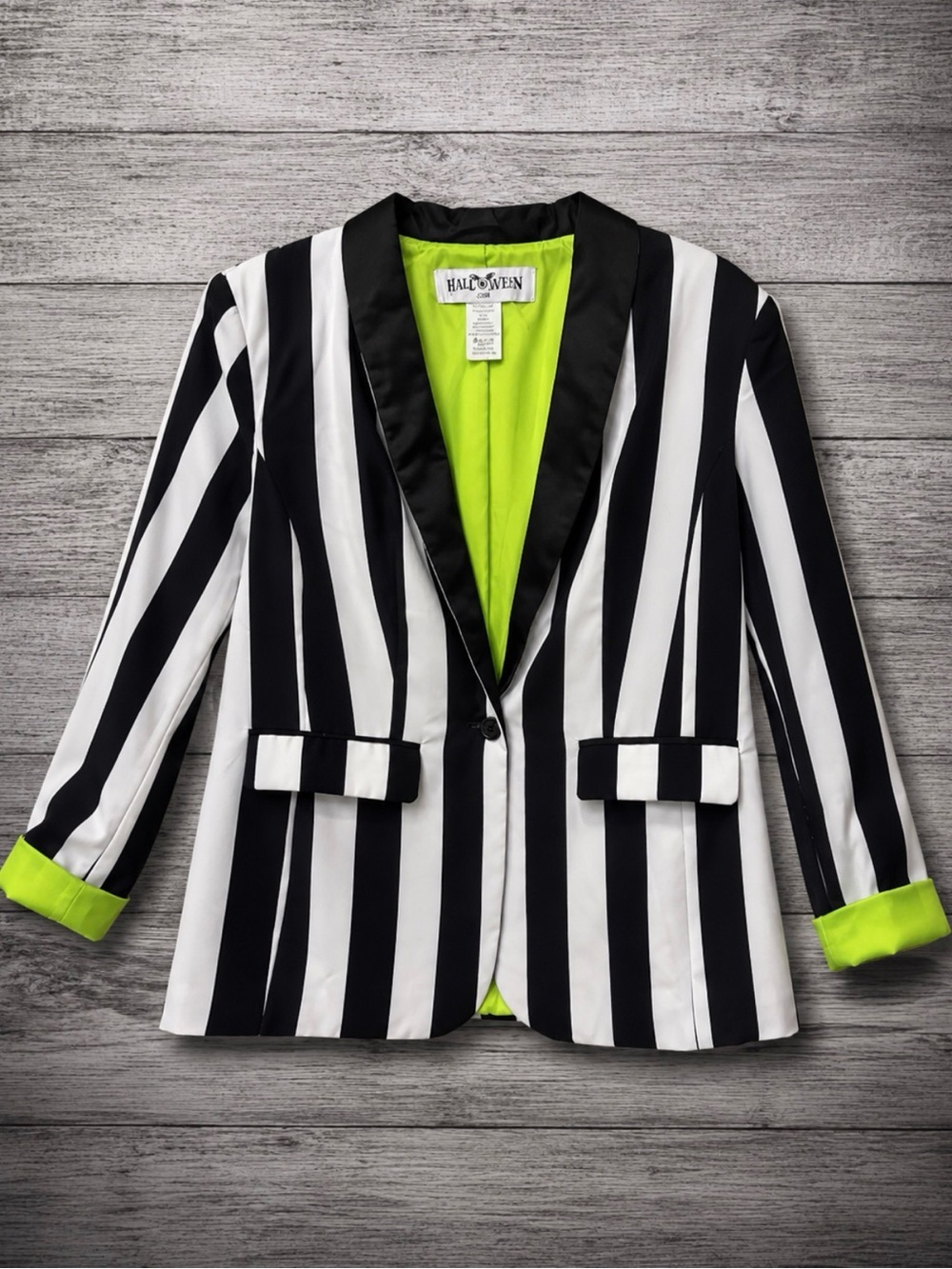 Beetlejuice Costume Bundle 6-Piece Halloween Cosplay Outfit Complete Set - Picture 3 of 13